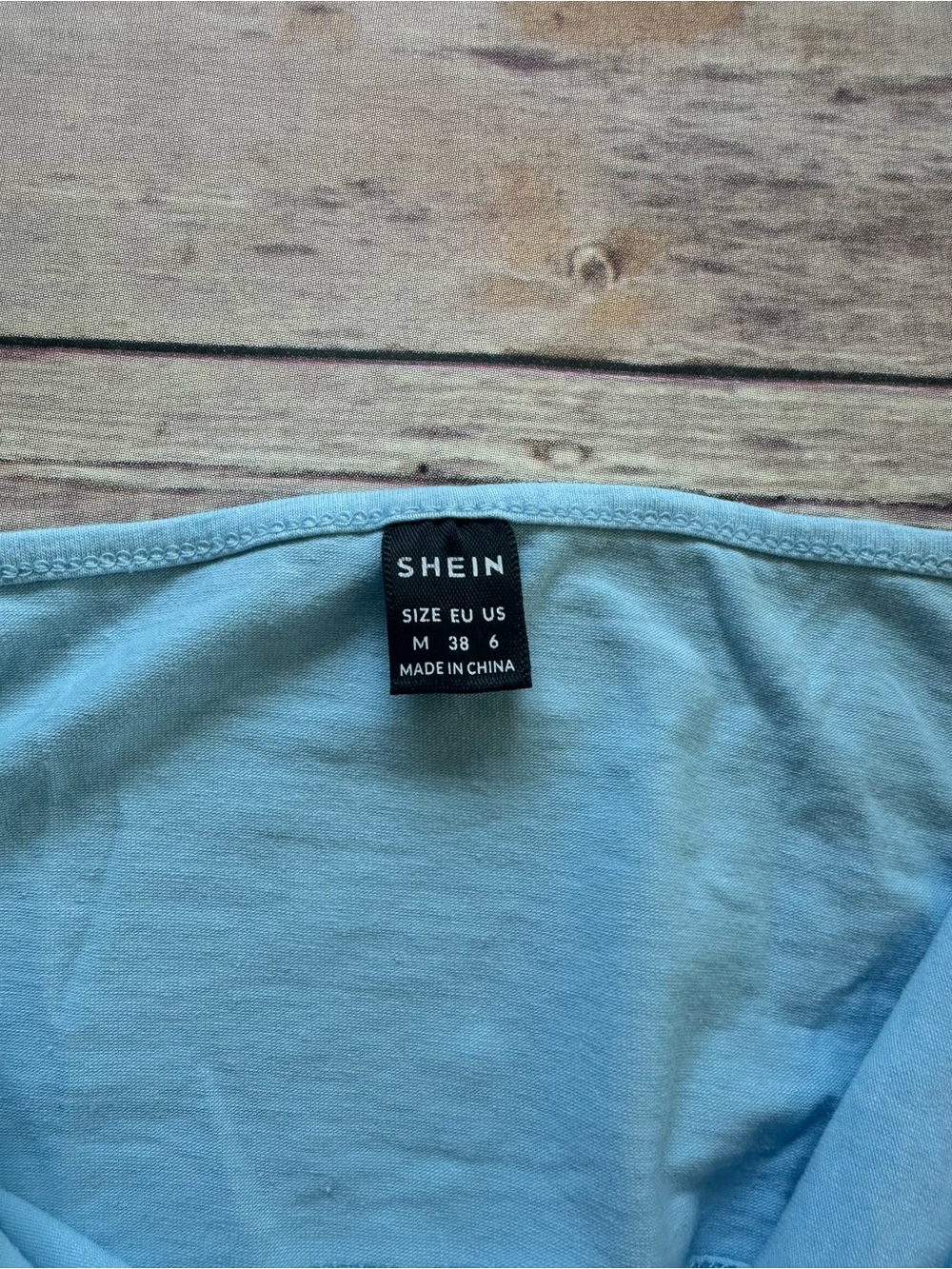 SHEIN Light Blue Crop Tank Top - Picture 3 of 3